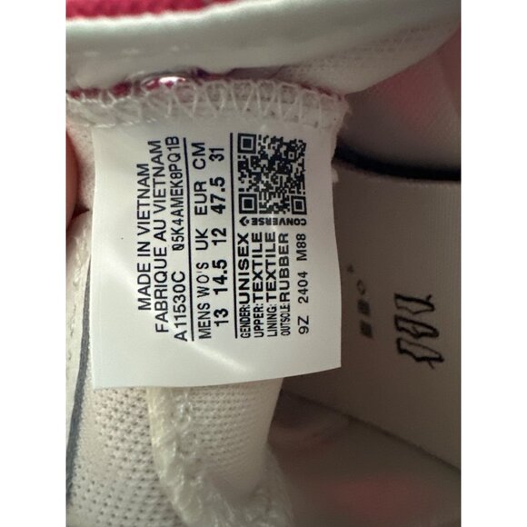 Converse All Star Red Canvas Unisex Star Player Sneakers Size 13/14.5 EU 47.5 - Picture 5 of 6